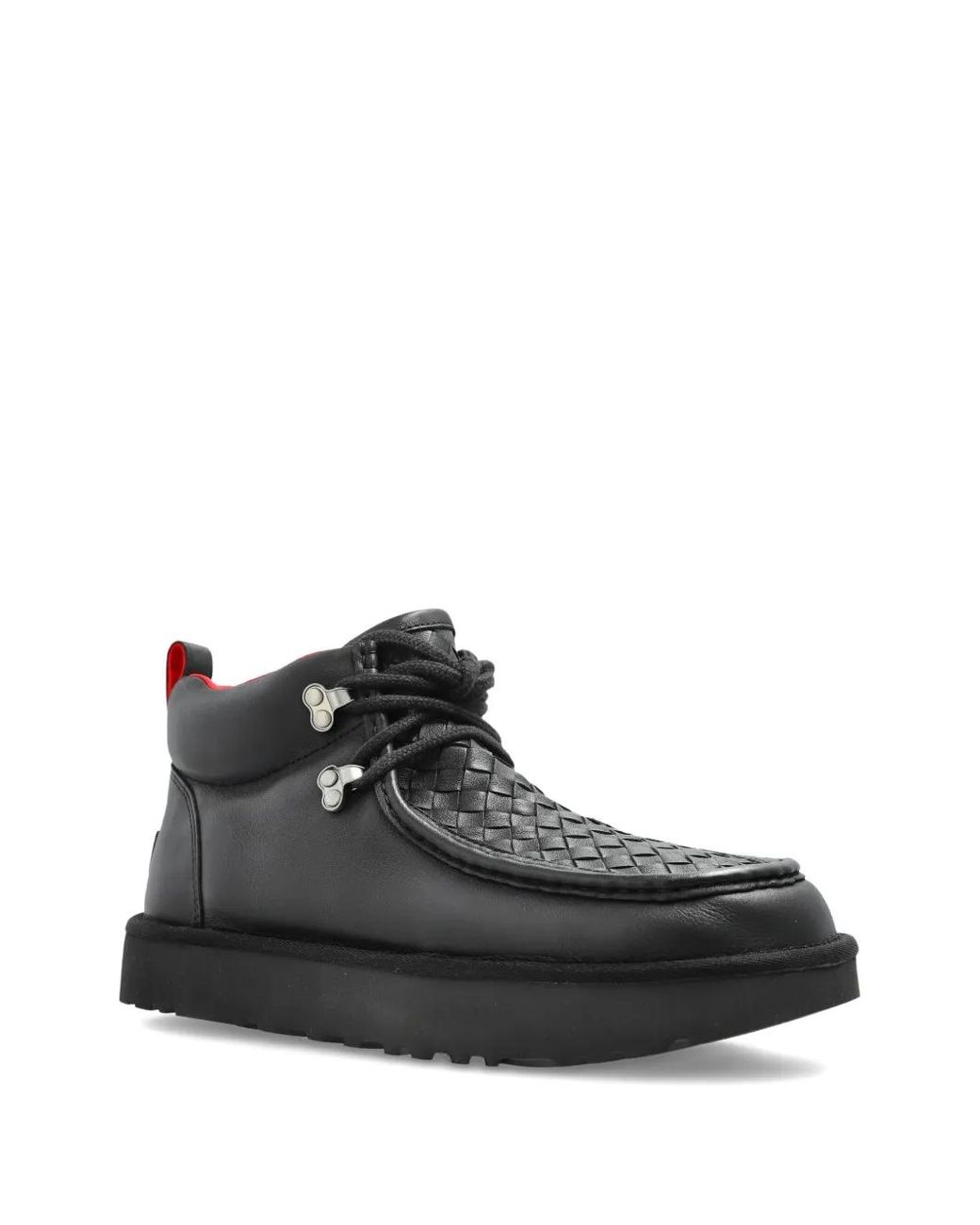 Ugg Black Woven Lace-Up Trainers for men