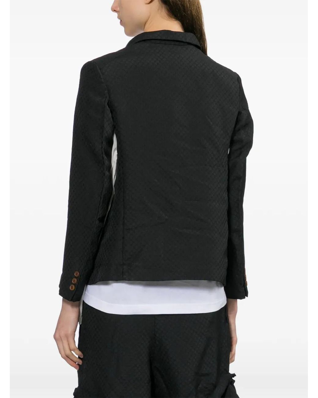 Comme des Garçons Black Textured Blazer