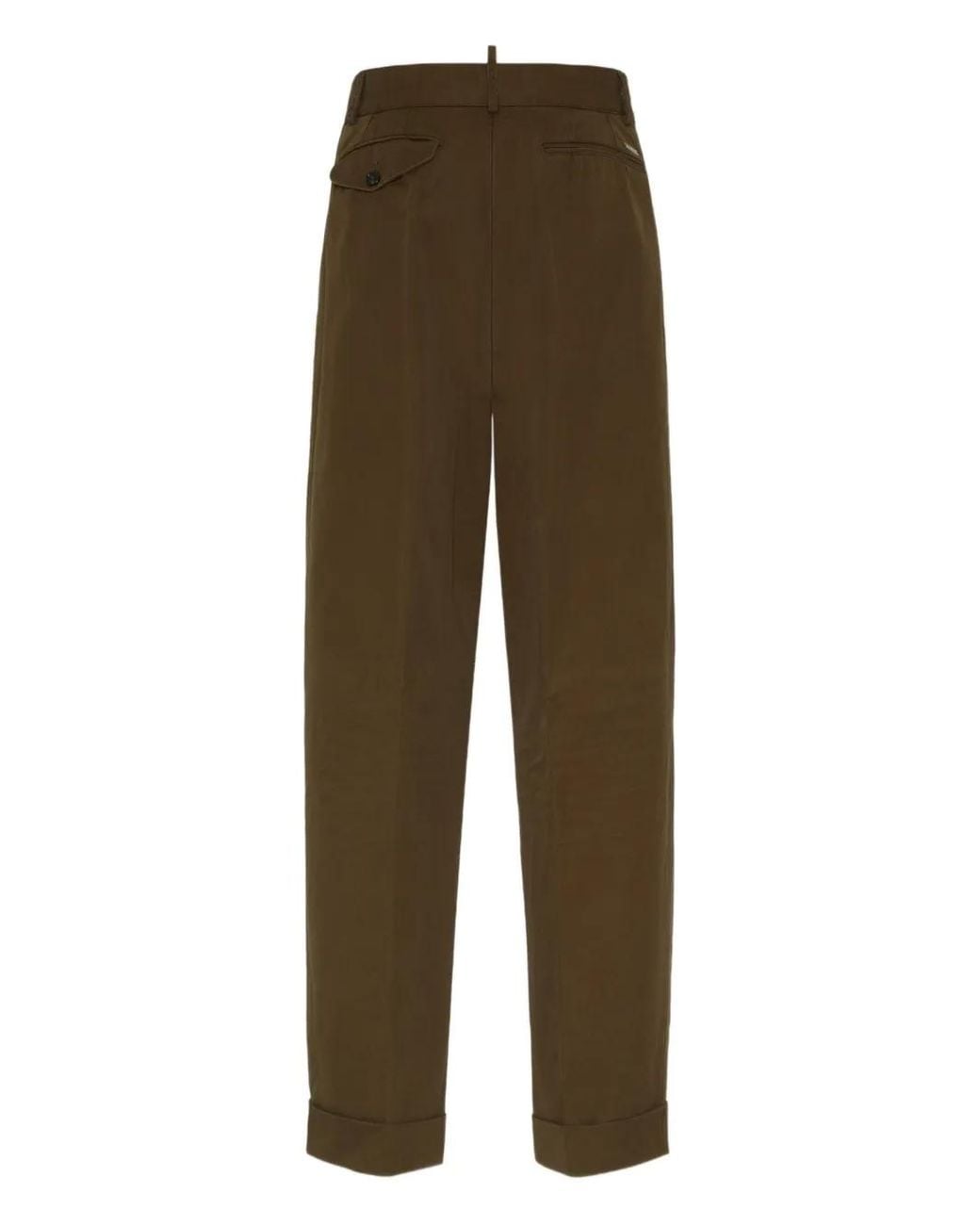 DSquared² Brown Straight-Leg Trousers