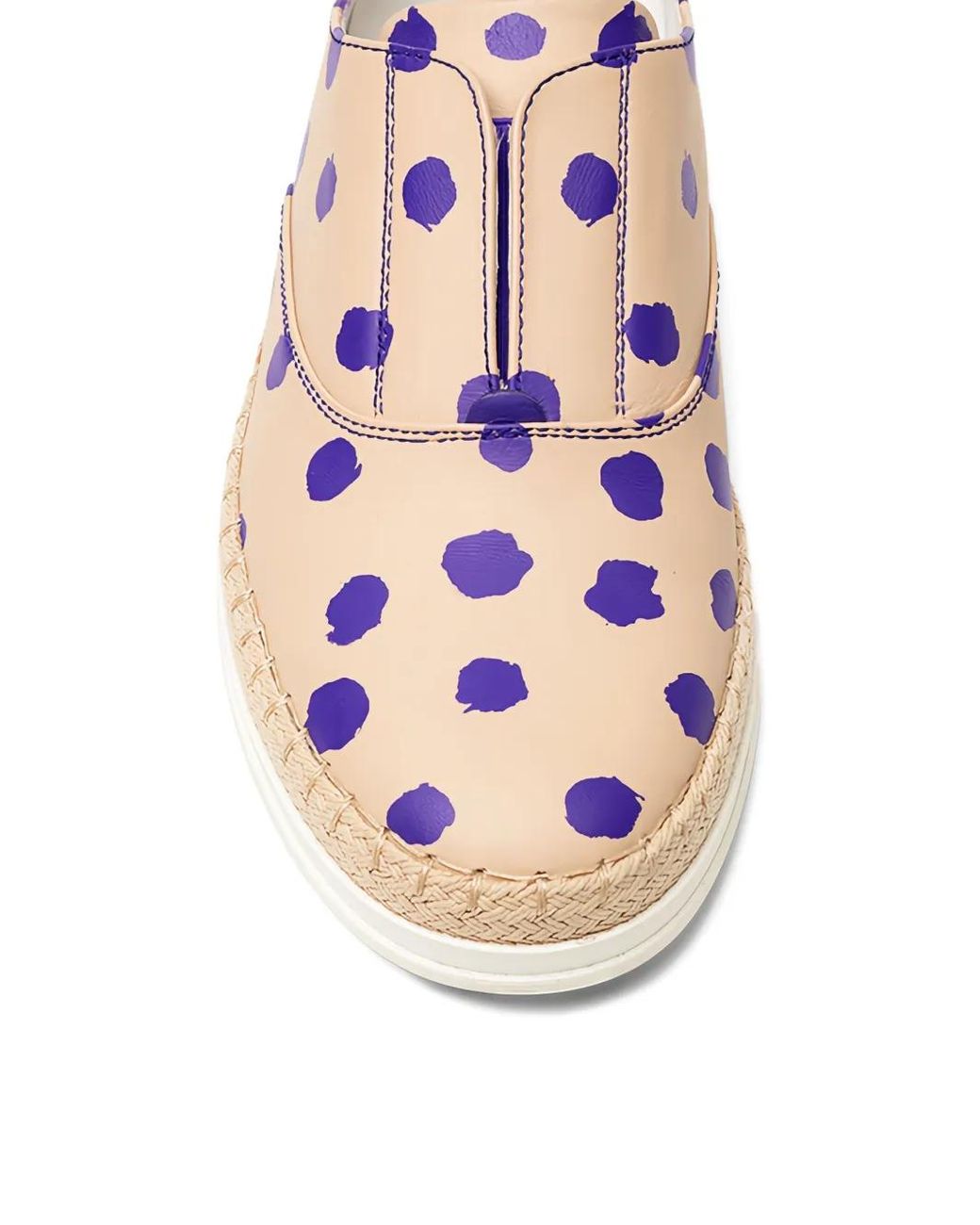 Tod's Pink Francesina Polka-Dot Espadrilles