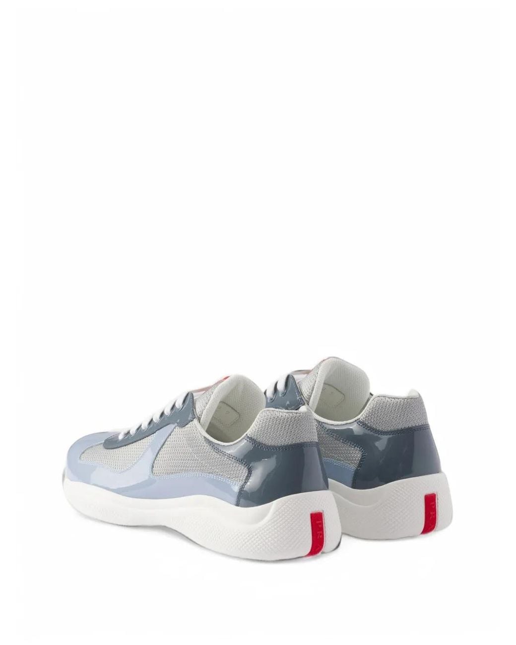 Prada Blue America's Cup Lace-Up Sneakers for men