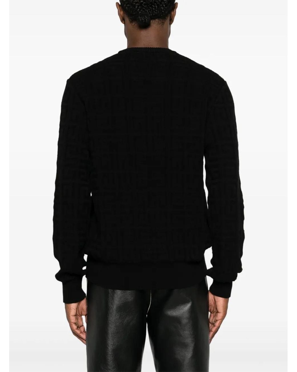 Givenchy Jacquard Knit Sweater in Black für Herren