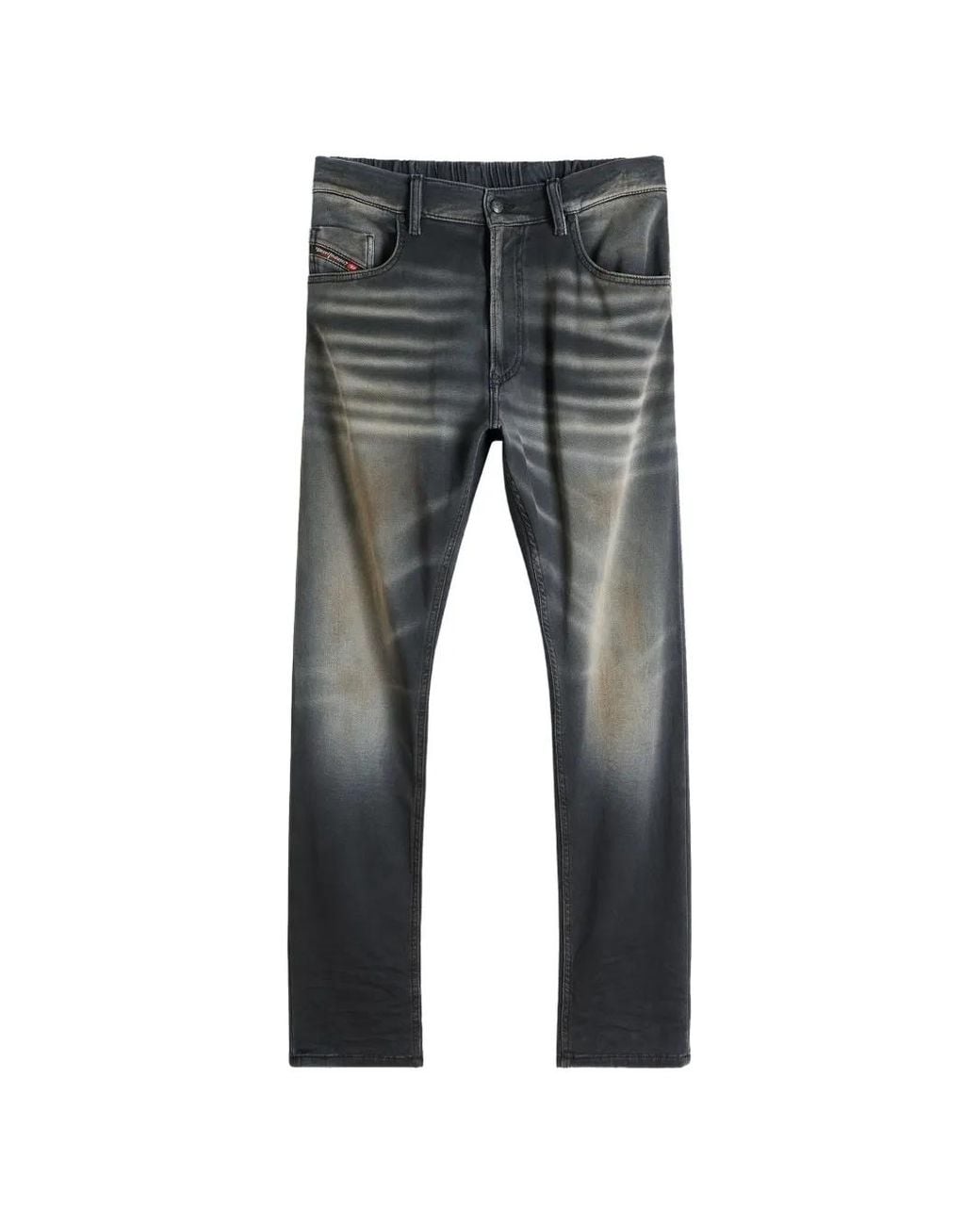 DIESEL Gray Regular Regular Waist 2032 D-Krooley-Bw Joggjeans for men