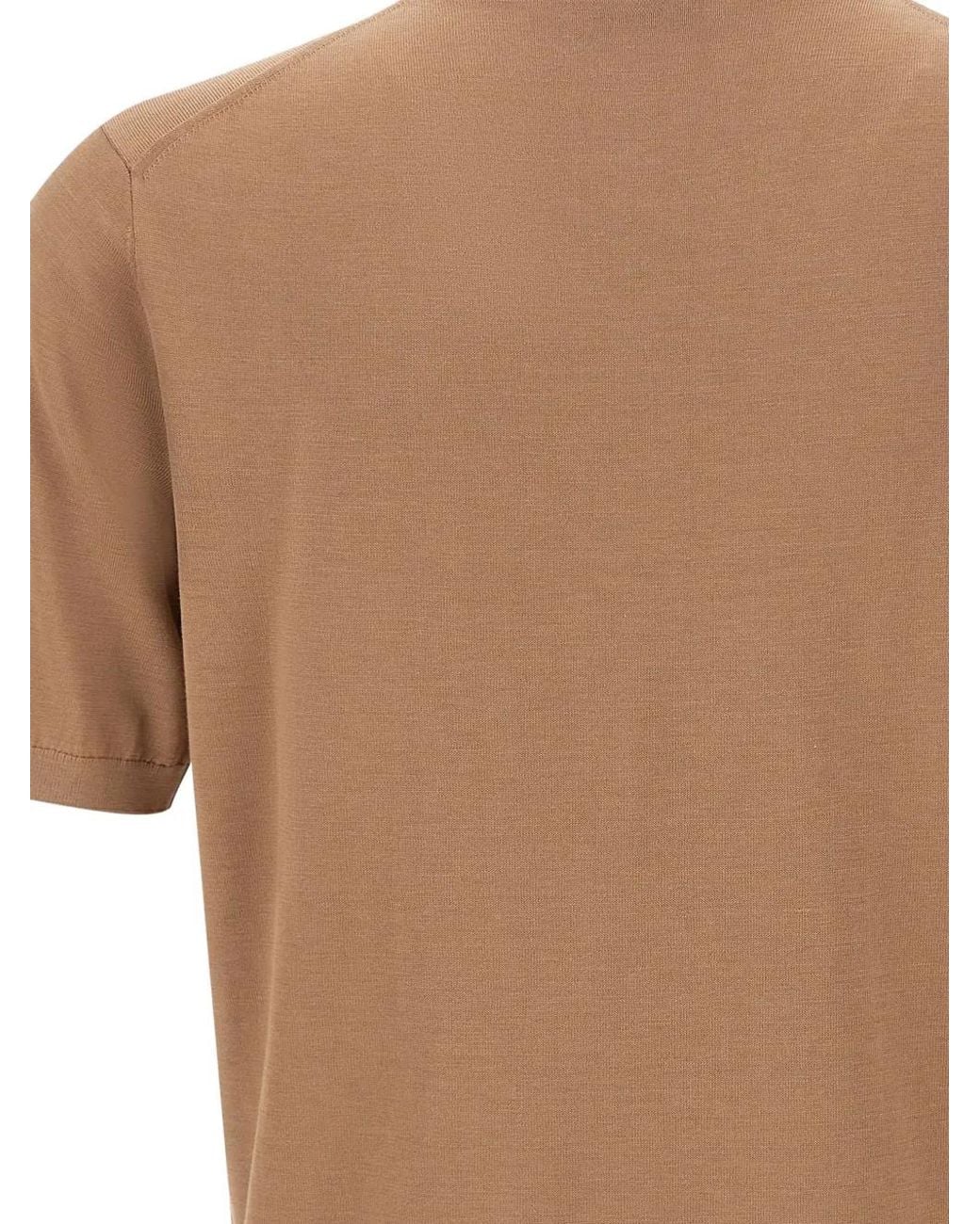 Kangra White Short-Sleeved Knitted Top for men
