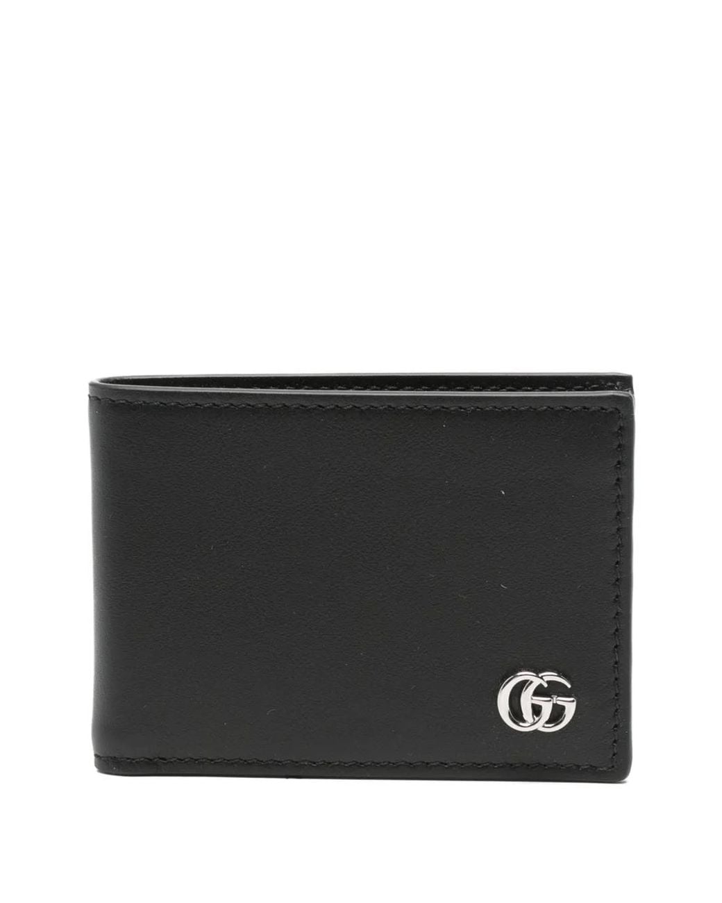 Gucci Black Double G Leather Wallet for men