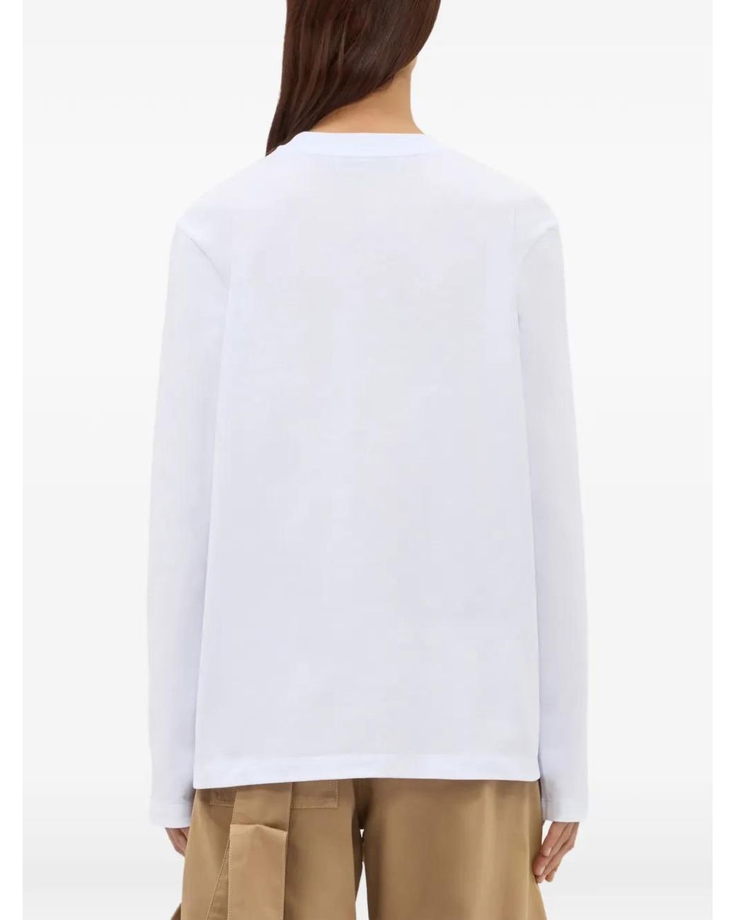 MSGM White Long-Sleeves T-Shirt