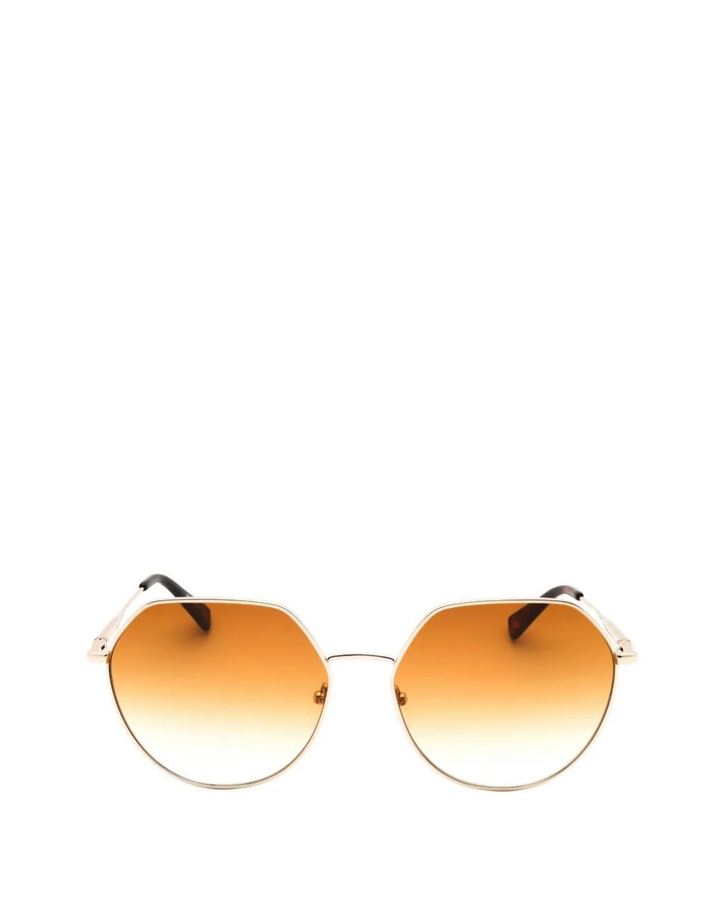 Longchamp Metallic Geometric-Frame Sunglasses