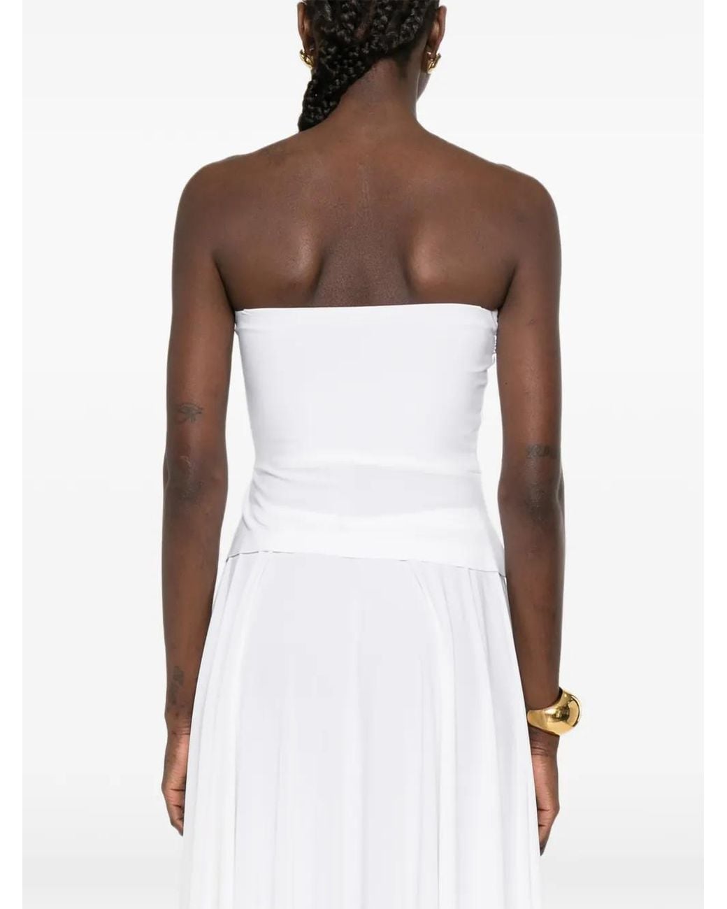 Norma Kamali White Tube Top