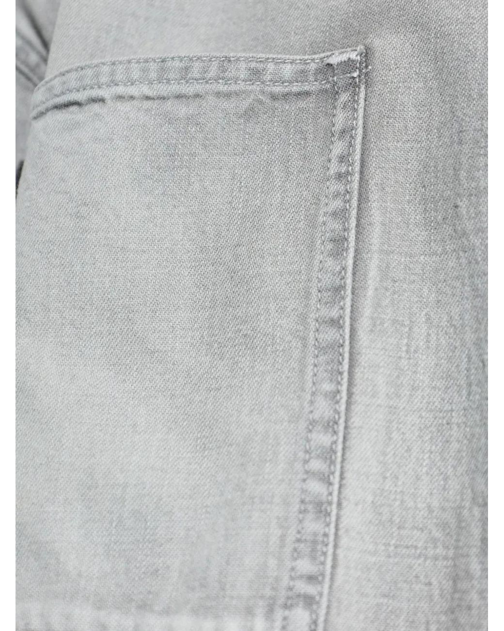 AllSaints Gray Pocket Shirt for men