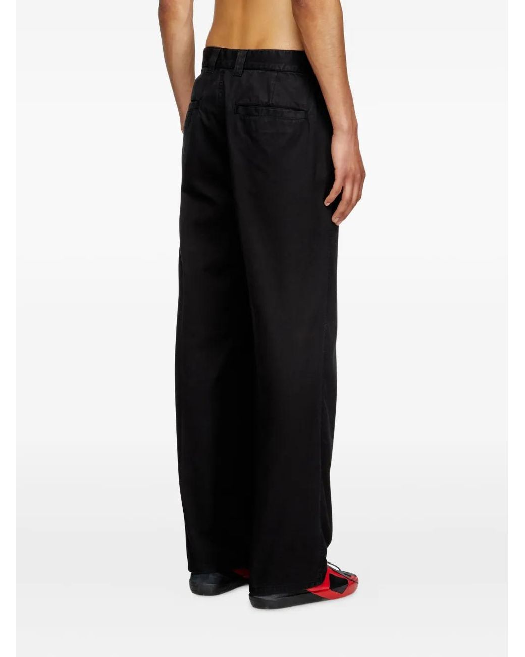 DIESEL Black P-Hant-Chino Trousers for men