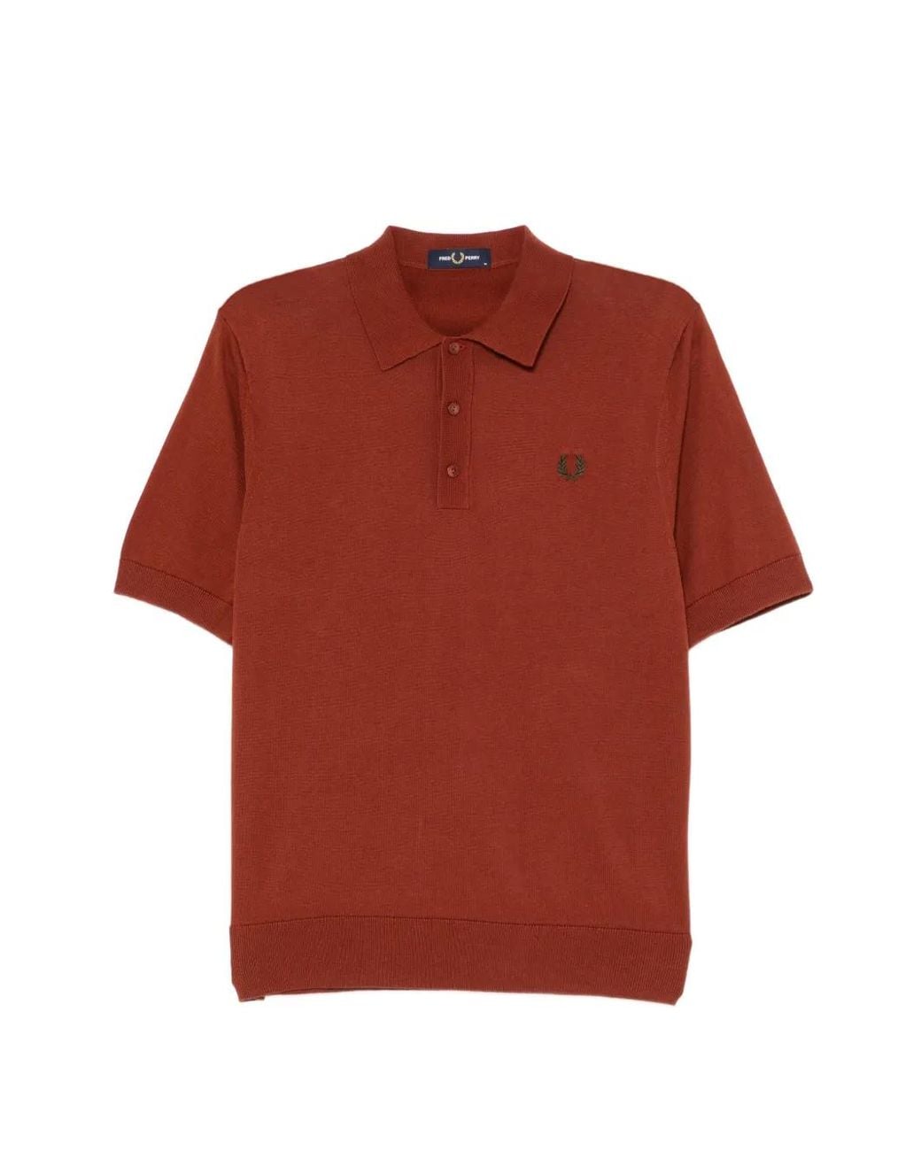 Fred Perry Red Polo À Logo Brodé for men