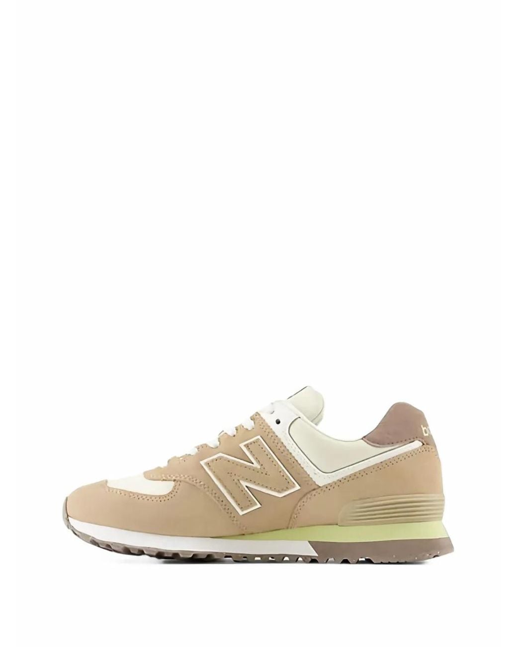 New Balance White 574 Panelled Sneakers for men