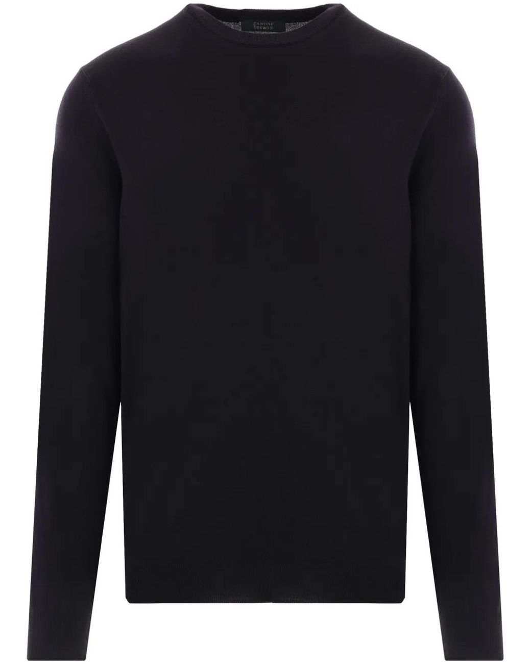 Zanone Blue Crew-Neck Knitted Jumper for men