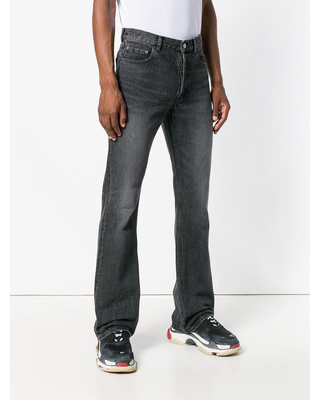 Balenciaga Bootcut Jeans in Black for Men | Lyst