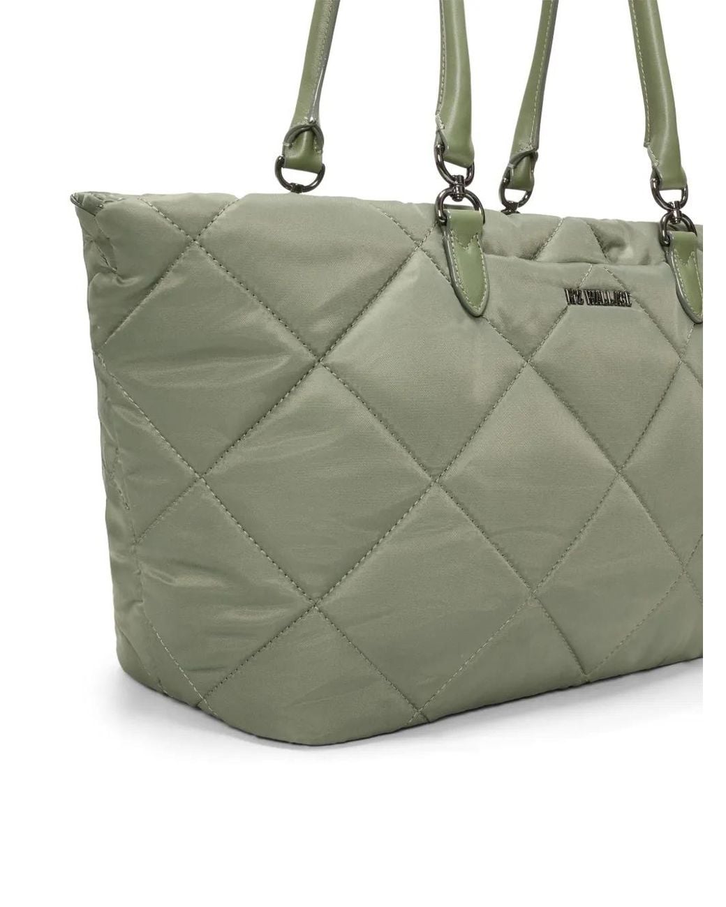 MZ Wallace Gray Sac À Main Madison Matelassé Médium