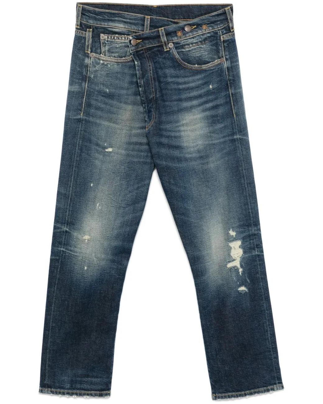 R13 Blue Crossover Jeans