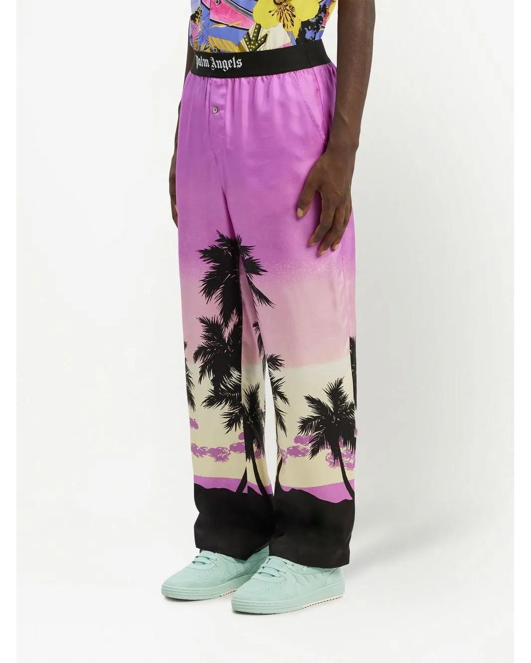 Palm Angels Pink Trousers for men