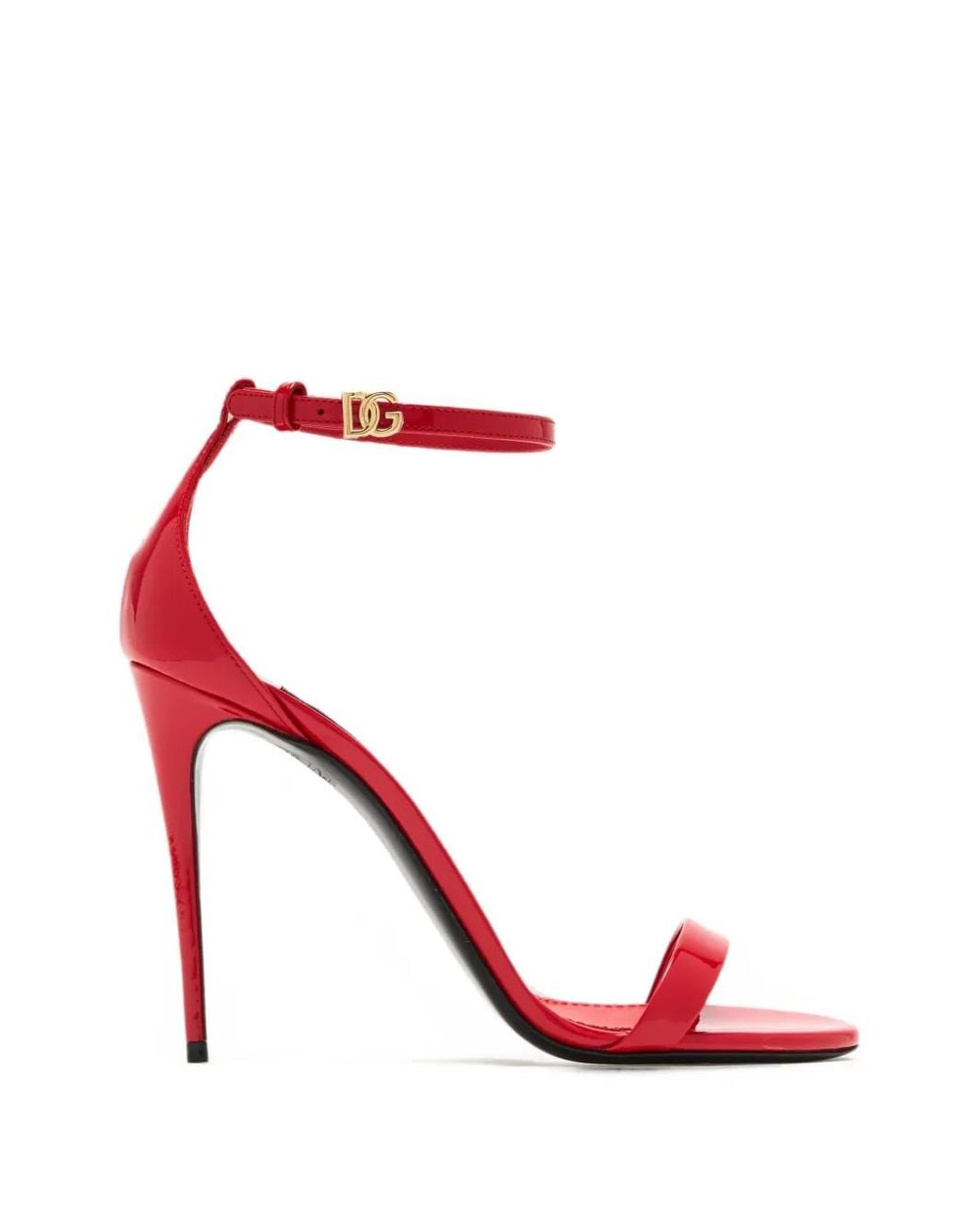 Dolce & Gabbana Red Patent Leather Sandals
