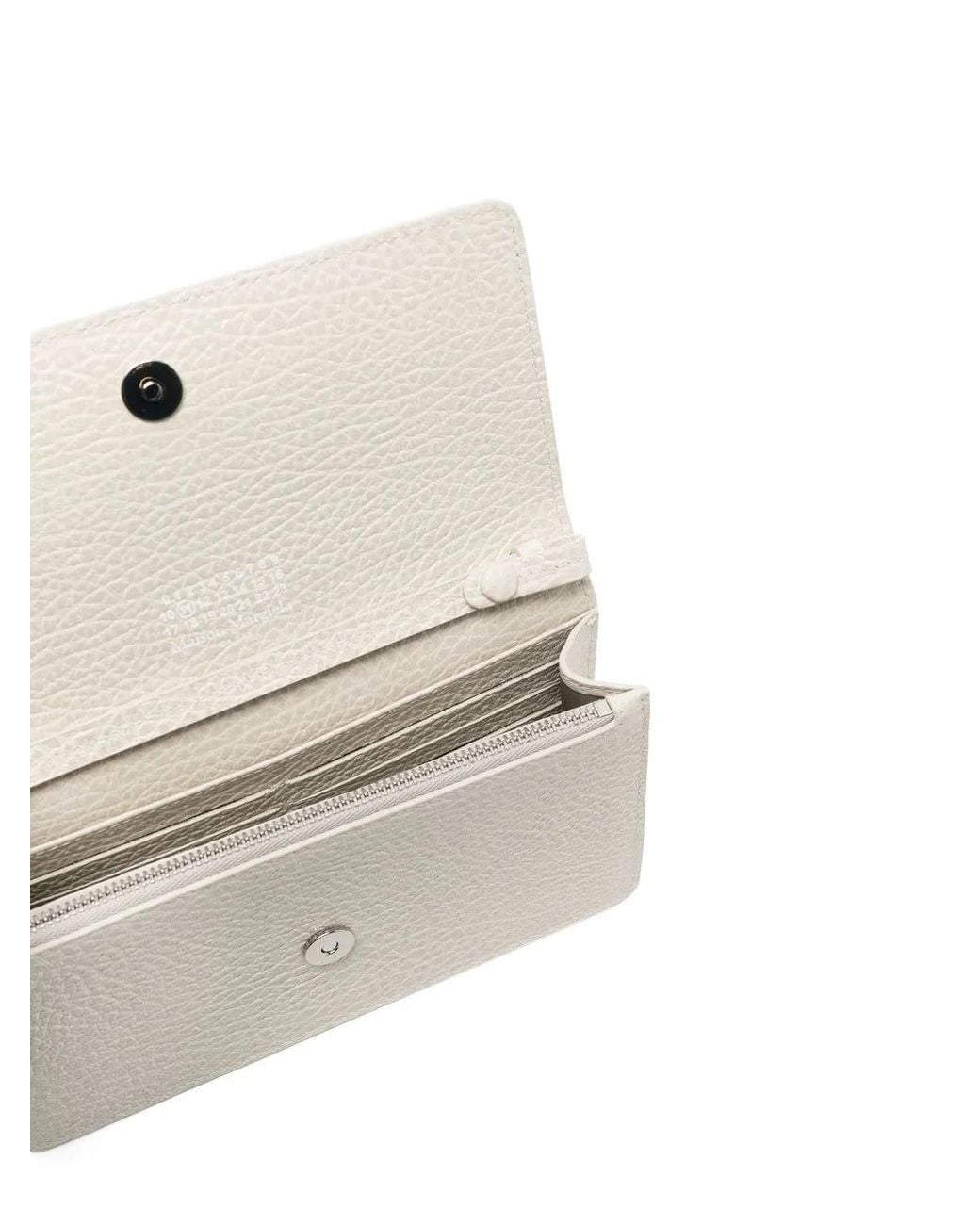 Maison Margiela White Four Stitches Wallet-On-Chain for men