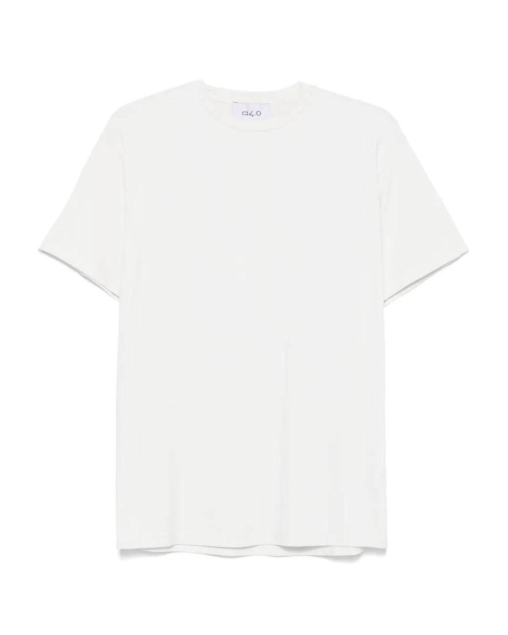 D4.0 White Short-Sleeve T-Shirt for men