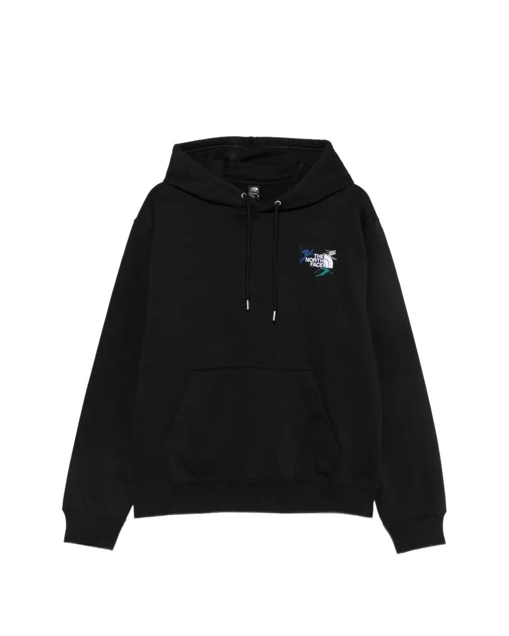 The North Face Black Logo-Embroidered Drawstring Hoodie for men