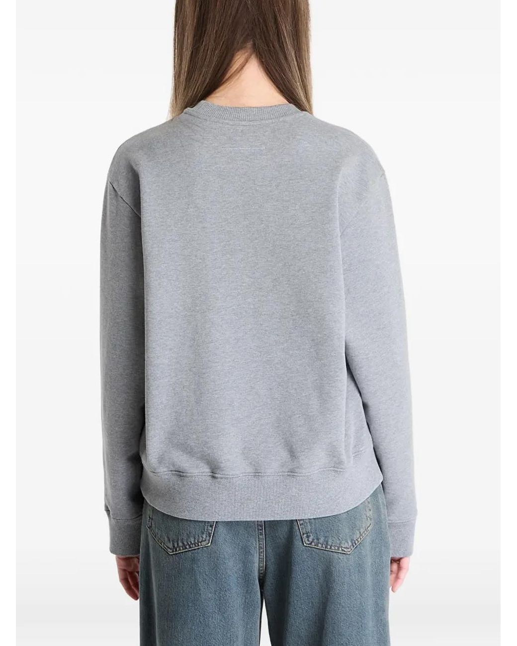 MM6 by Maison Margiela Blue Sweat À Logo Imprimé