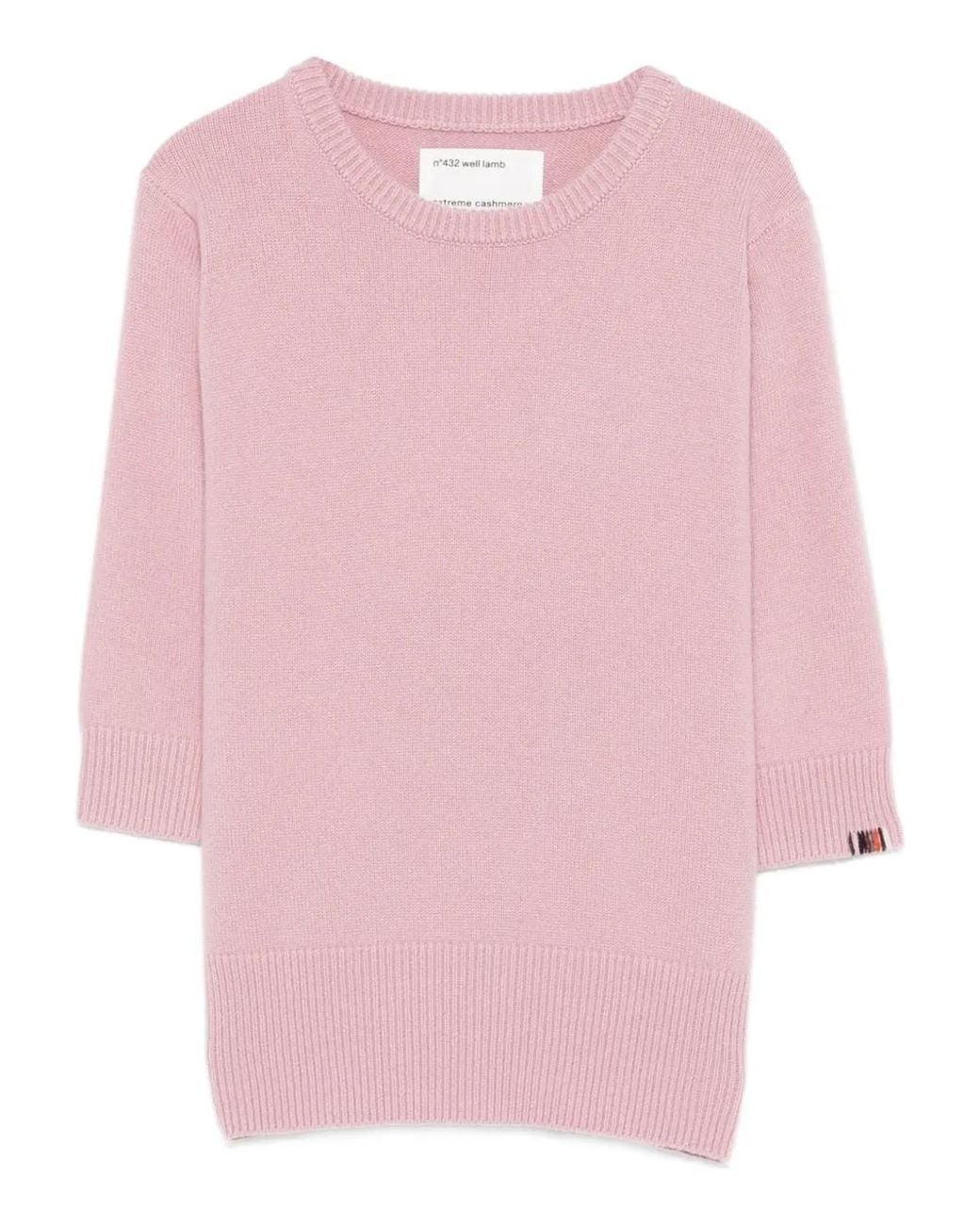 Extreme Cashmere Pink Cashmere Top