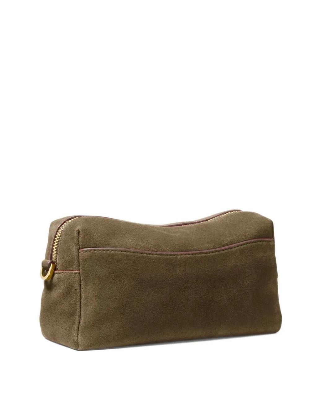 Michael Kors Brown Bryant Small Suede Convertible Crossbody Bag