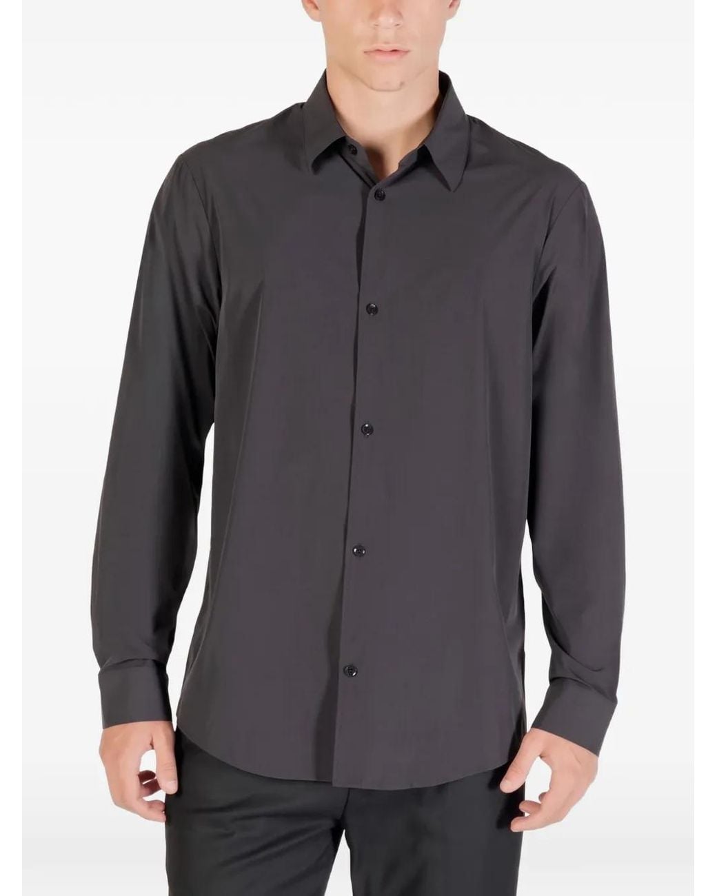 ARMANI EXCHANGE Gray Button-Up Shirt for men