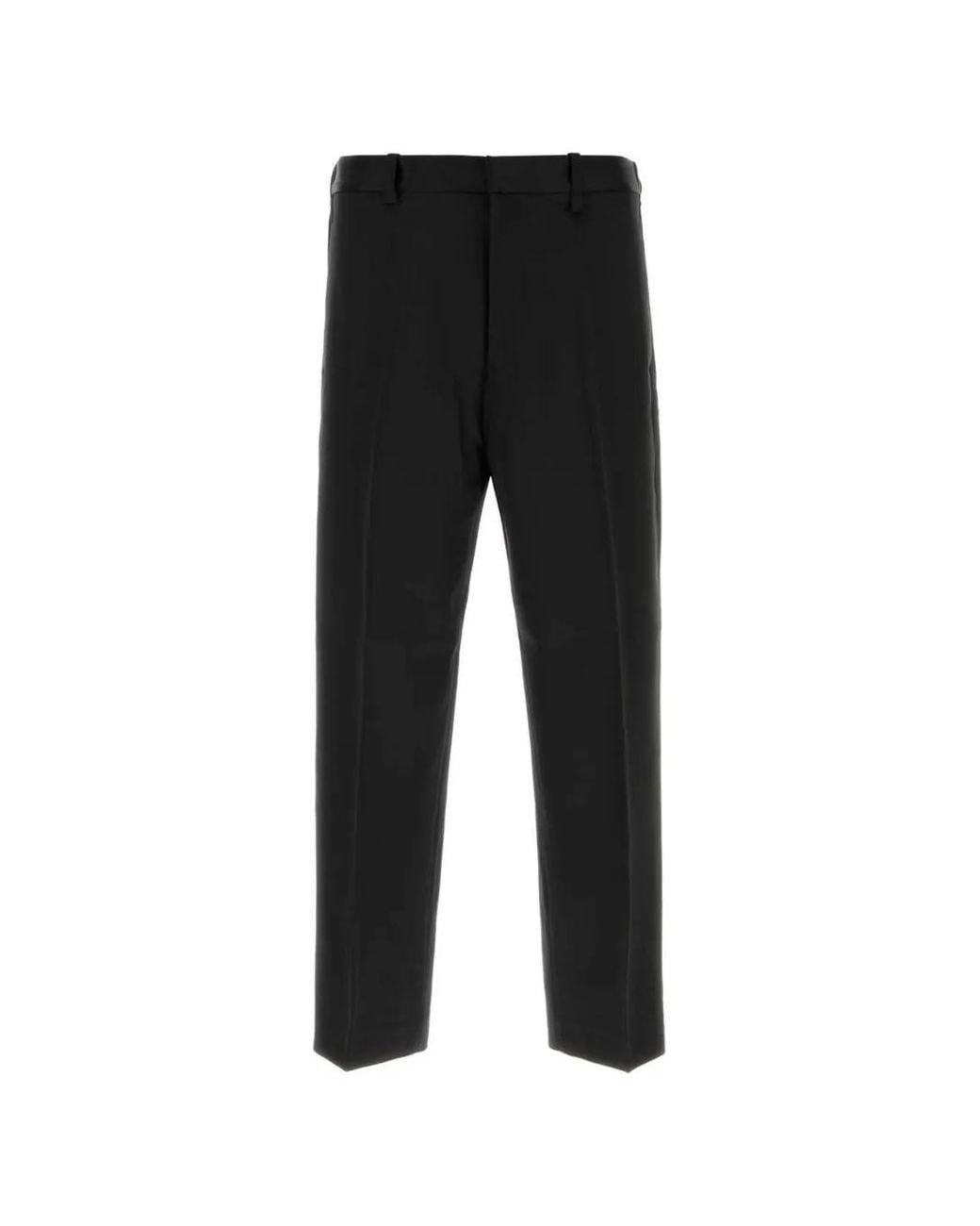 Willy Chavarria Black Elasticated-Waist Tailored Trousers for men