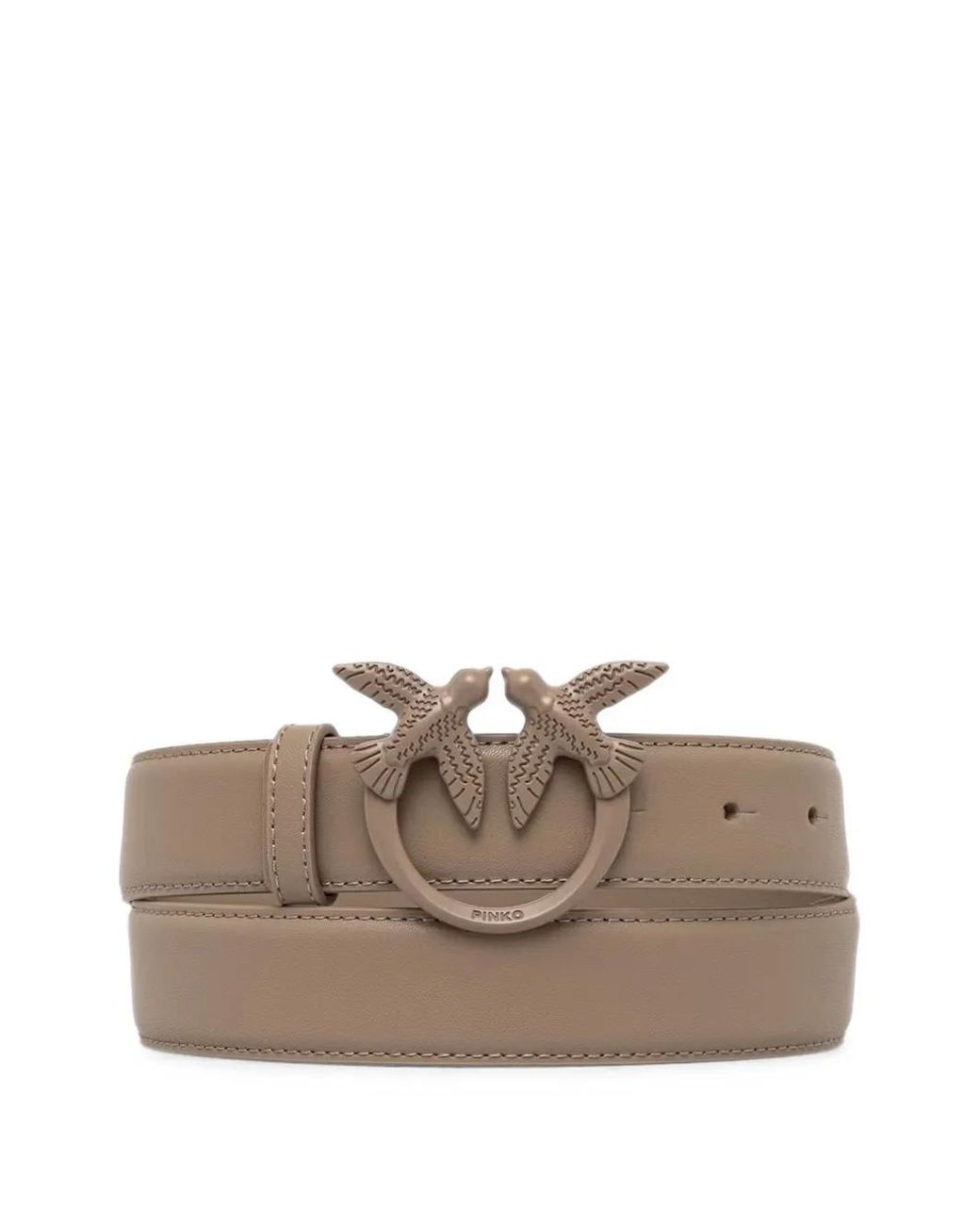 Pinko Brown Belt With Colored Buckle 3Cm