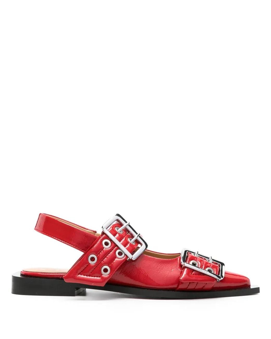 Ganni Red Shoes 'Feminine'