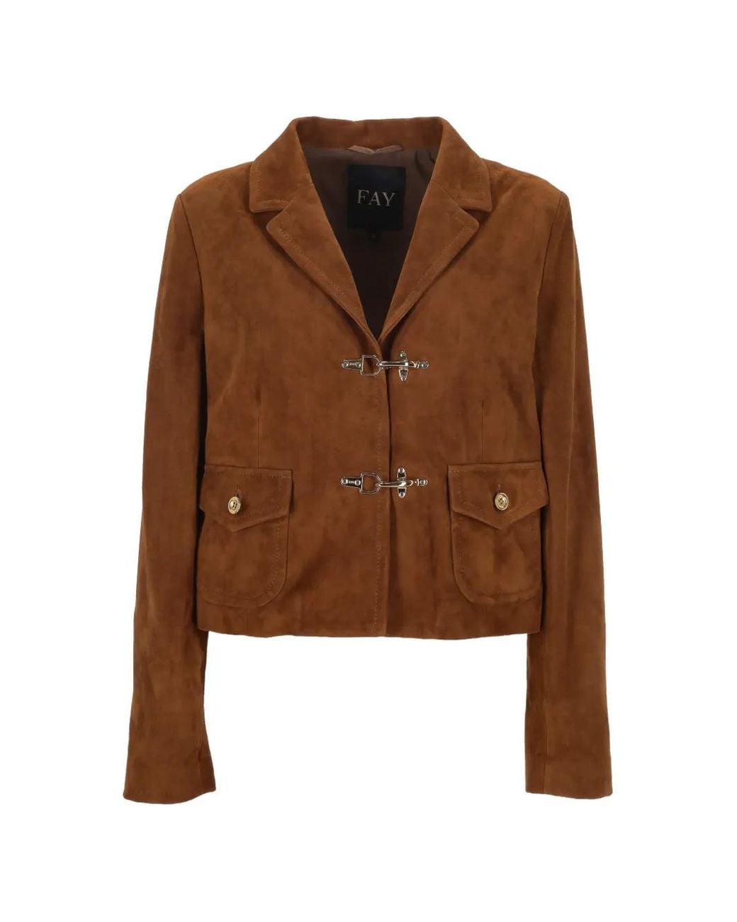 Fay Brown 2 Ganci Toggle-Fastening Flap-Pocket Jacket