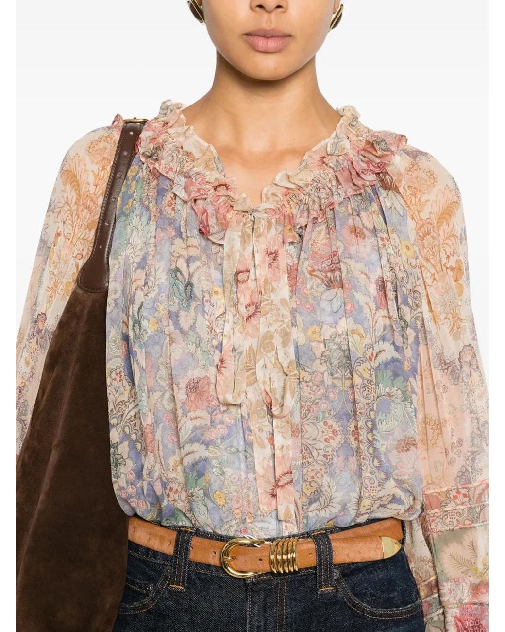 Zimmermann Pink Rebellion Blouse