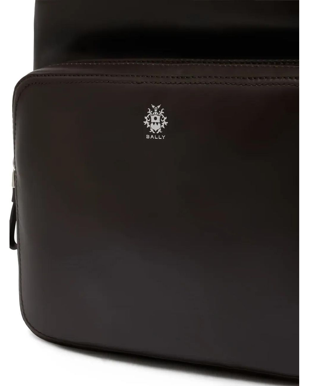 Bally Black Ray Leather Backpack for men