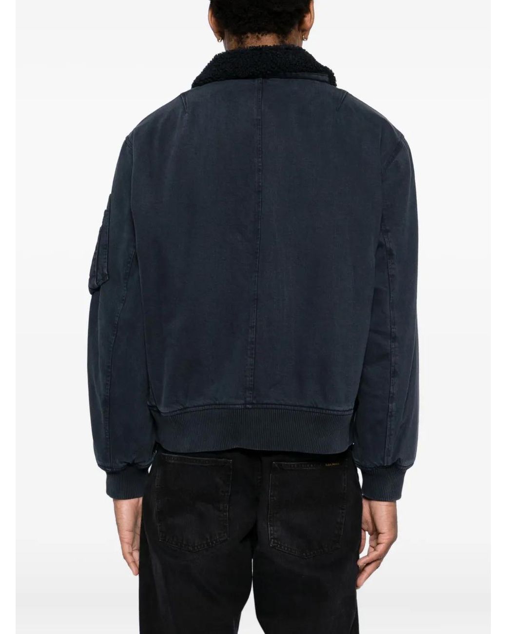 Rag & Bone Blue Veste Bomber En Jean for men