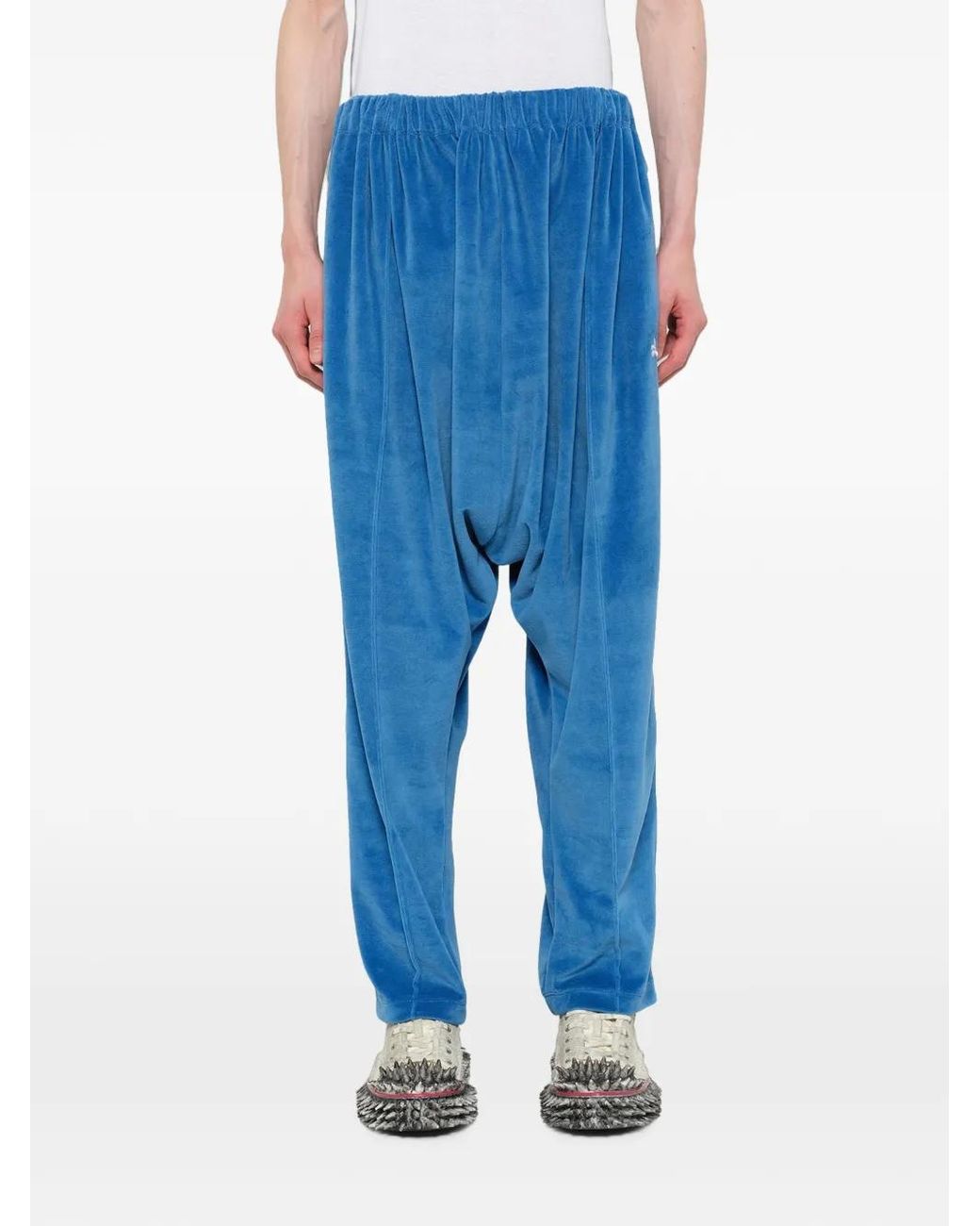 Doublet Blue Elasticated-Waist Track Pants for men