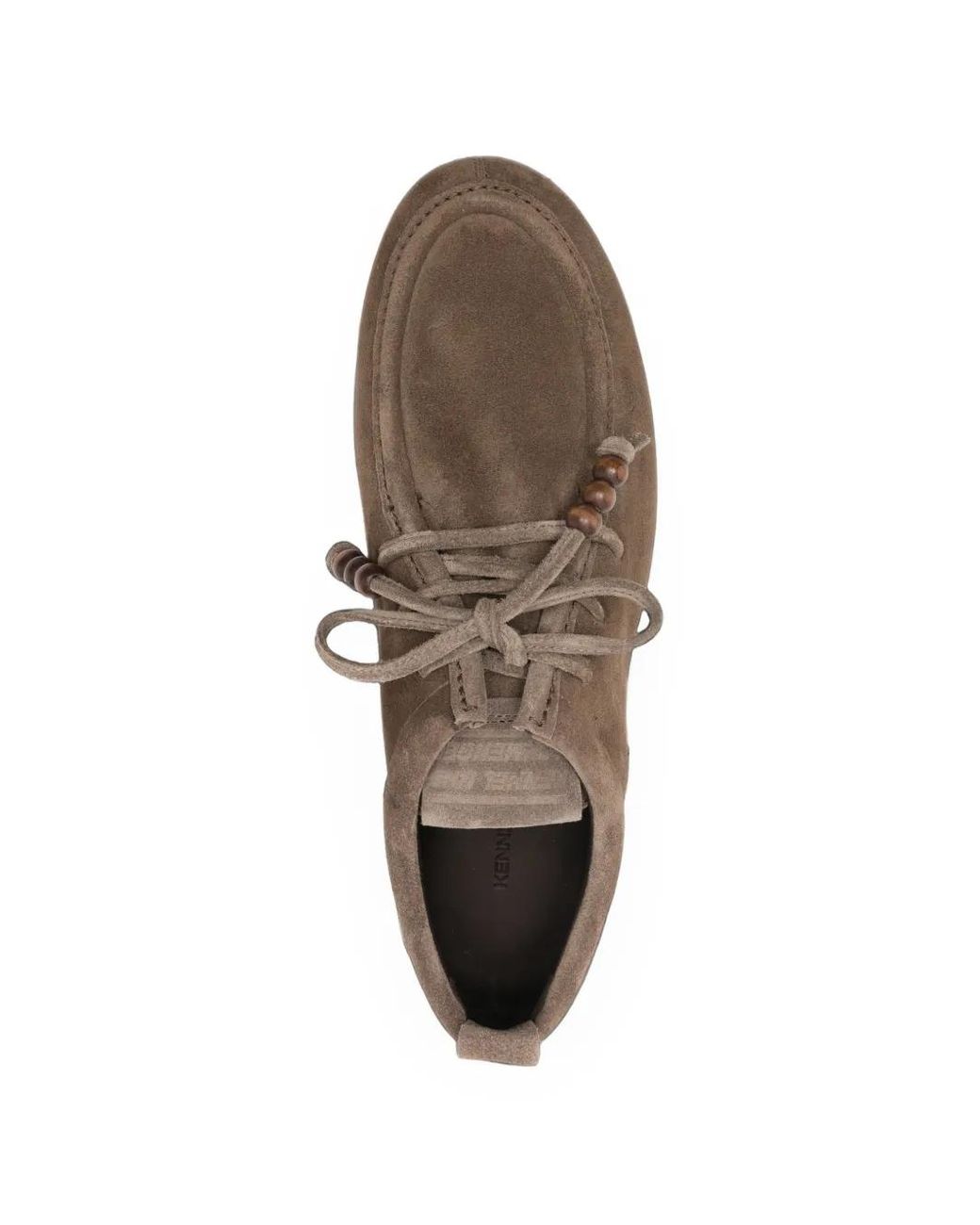 Kennel & Schmenger Brown Drop Bead-Embellished Suede Lace-Up Shoes