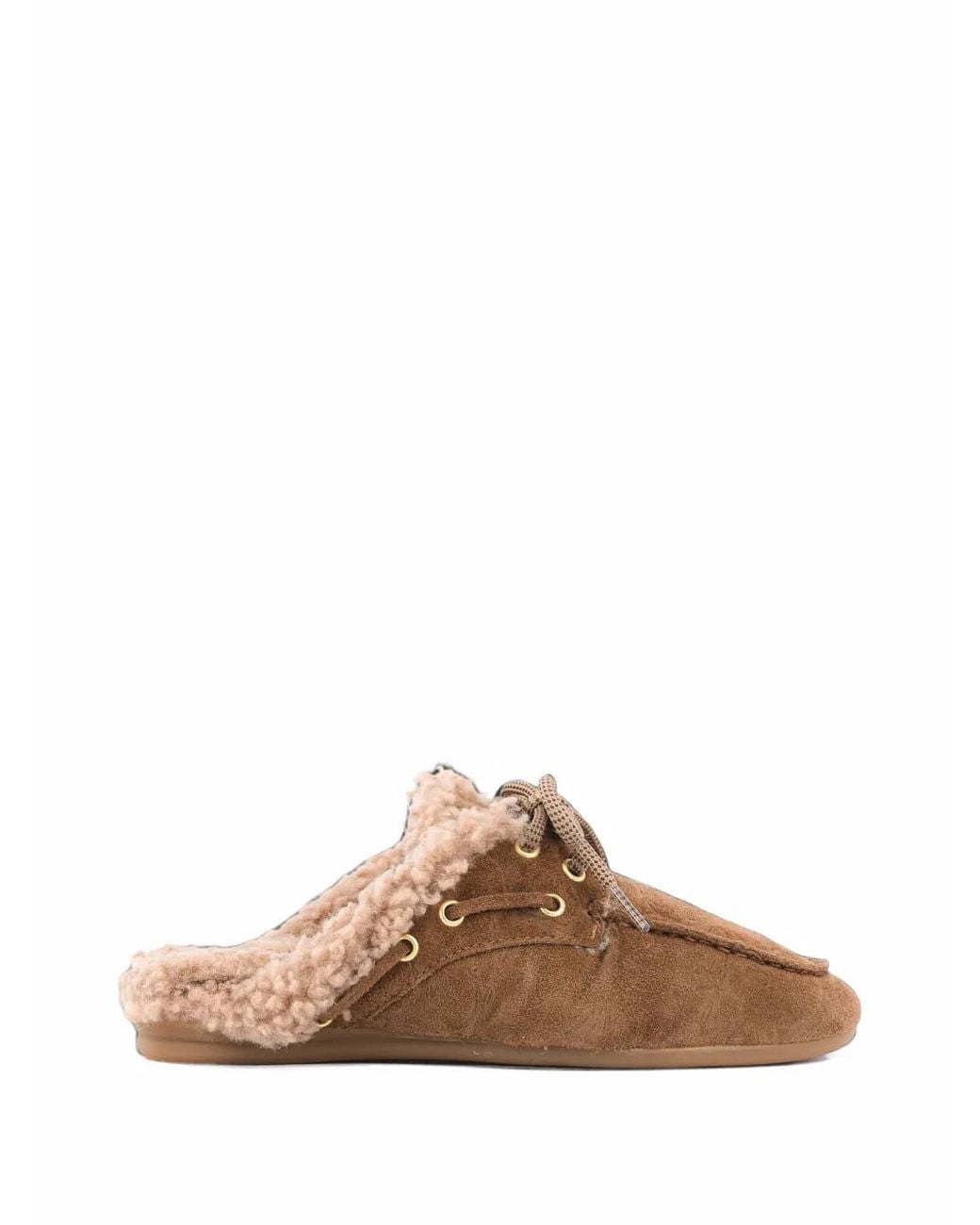 Toral Shoes Brown Blanche Croc-Effect Mules