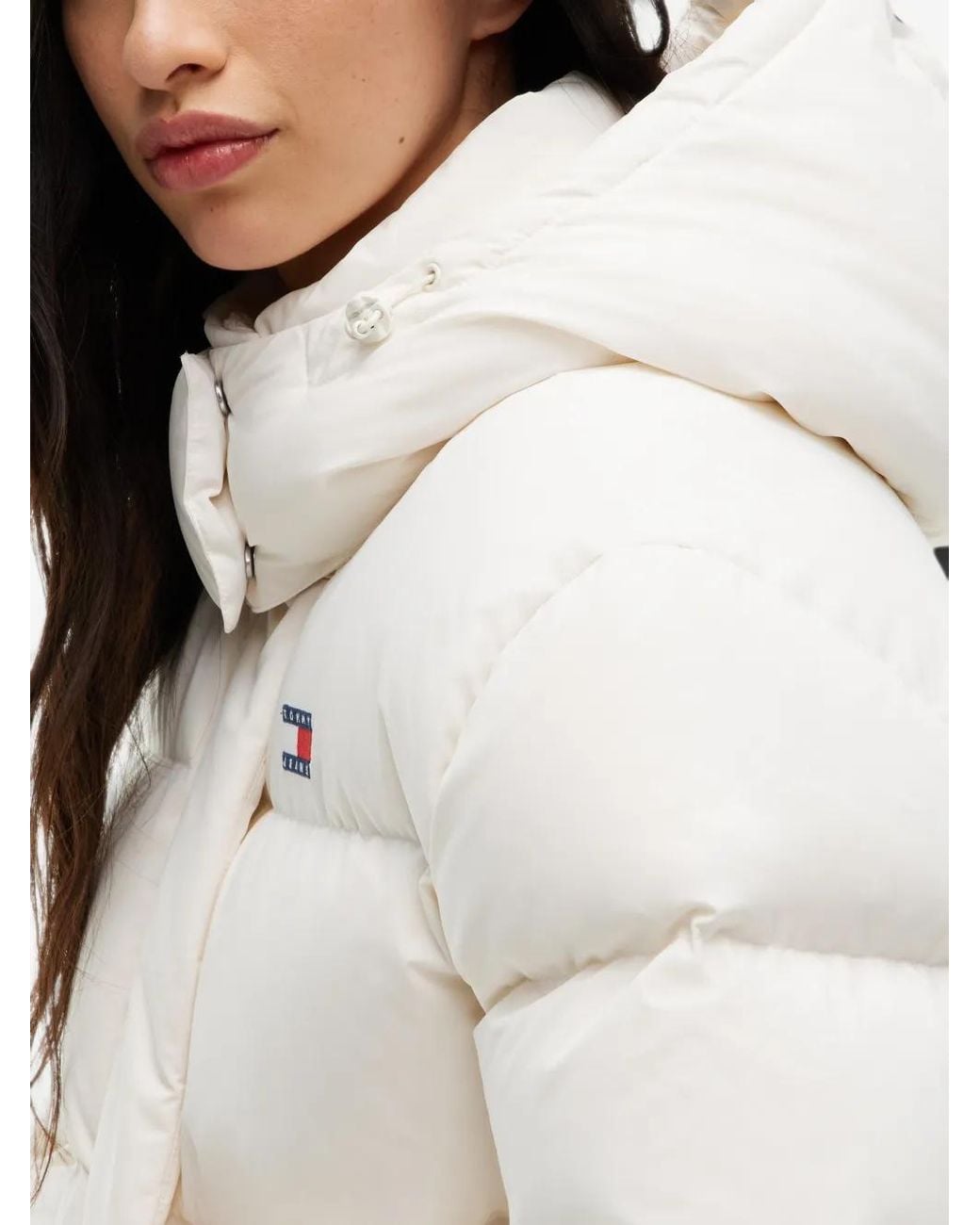Tommy Hilfiger White Alaska Hooded Puffer Jacket