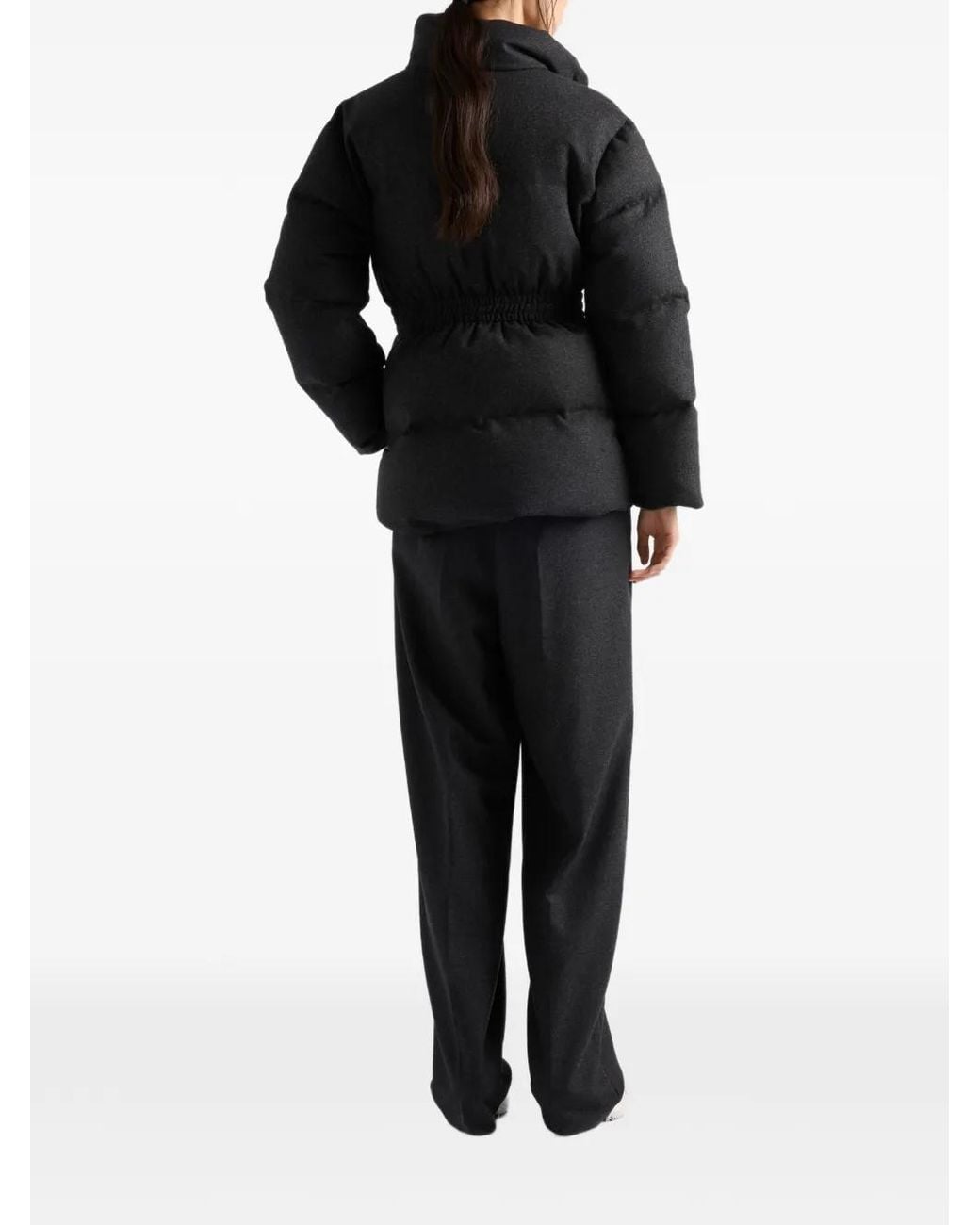 Prada Black Re-Wool Down Jacket