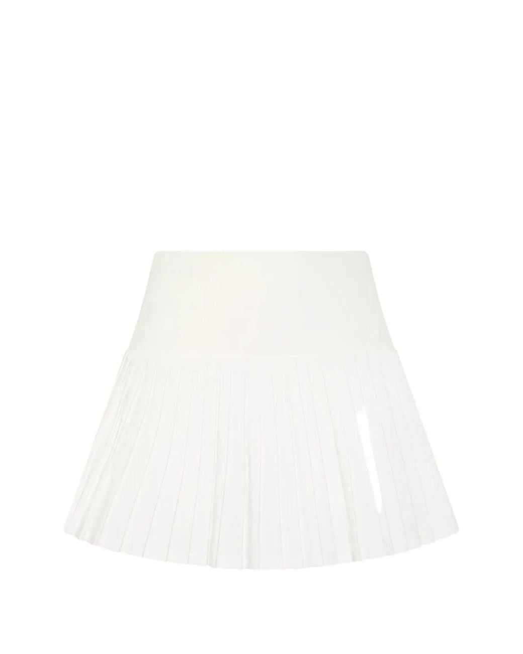 The Upside White Game Karina Pleated Tennis Mini Skirt