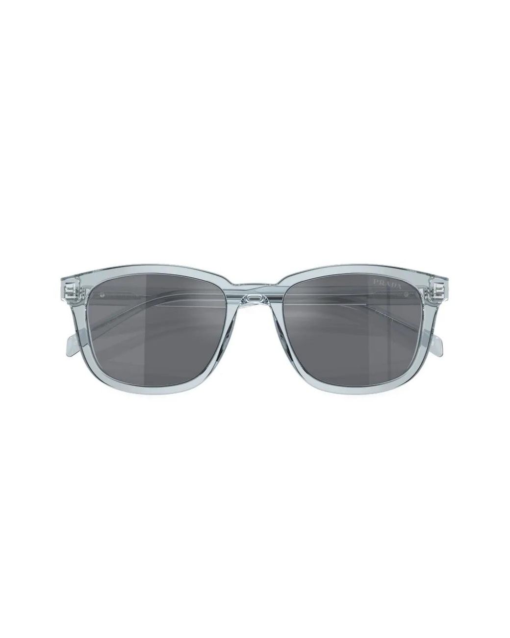 Prada Gray Prada Pr A21S Round Frame Sunglasses for men