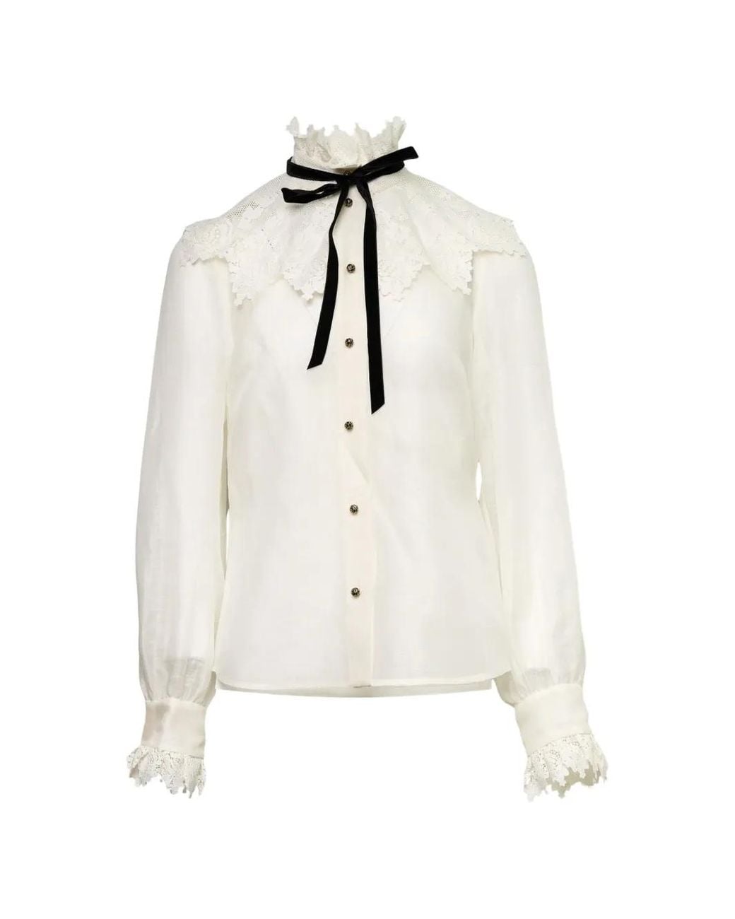 Zimmermann White Luna Blouse