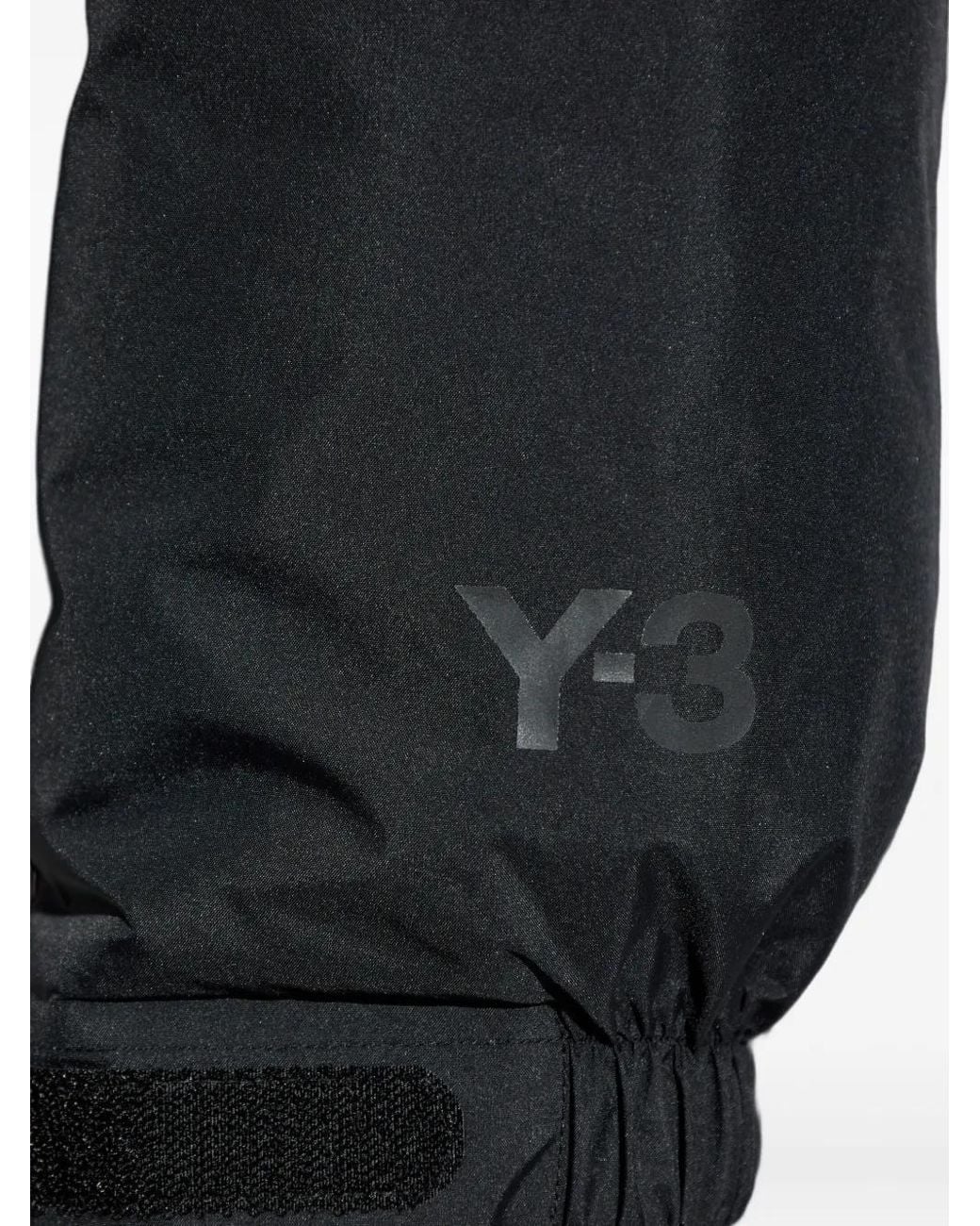 Y-3 Black Hooded Padded Jacket for men