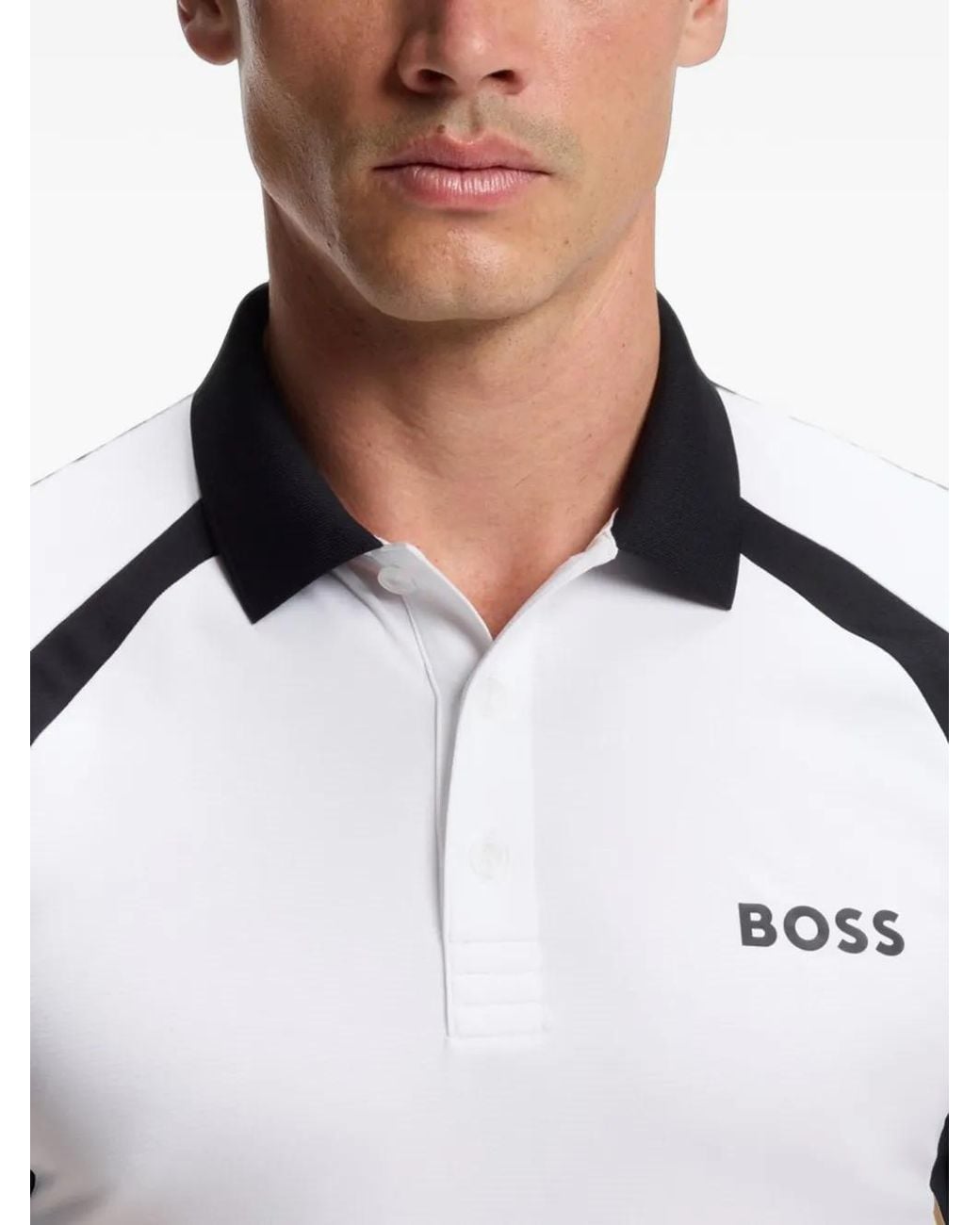 Boss Black Active Quick-Dry Slim-Fit Polo Shirt With Four-Way Stretch for men