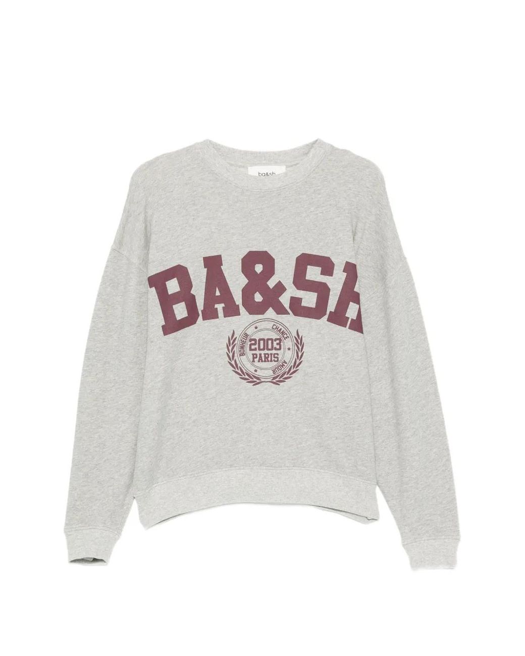Ba&sh White Benjamin Logo-Print Sweatshirt