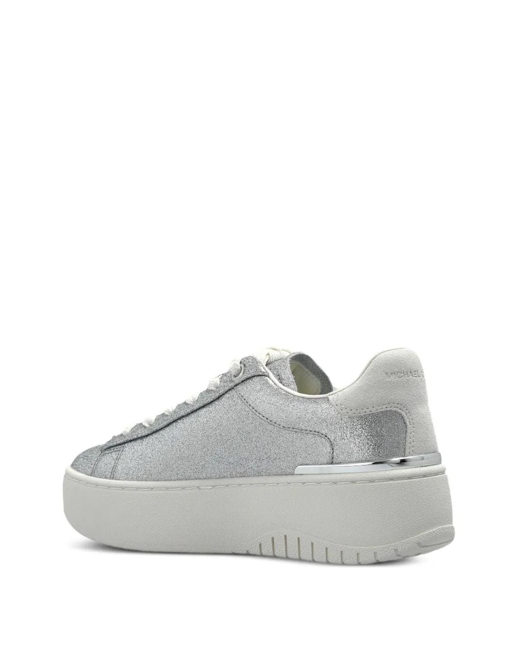 MICHAEL Michael Kors White Logo-Detail Glitter-Embellishment Sneakers