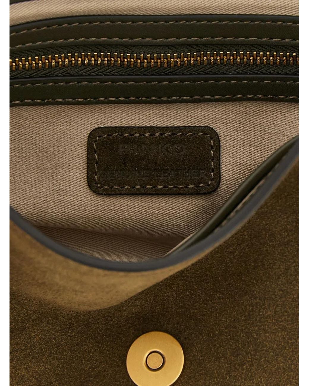 Pinko Brown Mini Love Bag Satchel Crossbody Bag