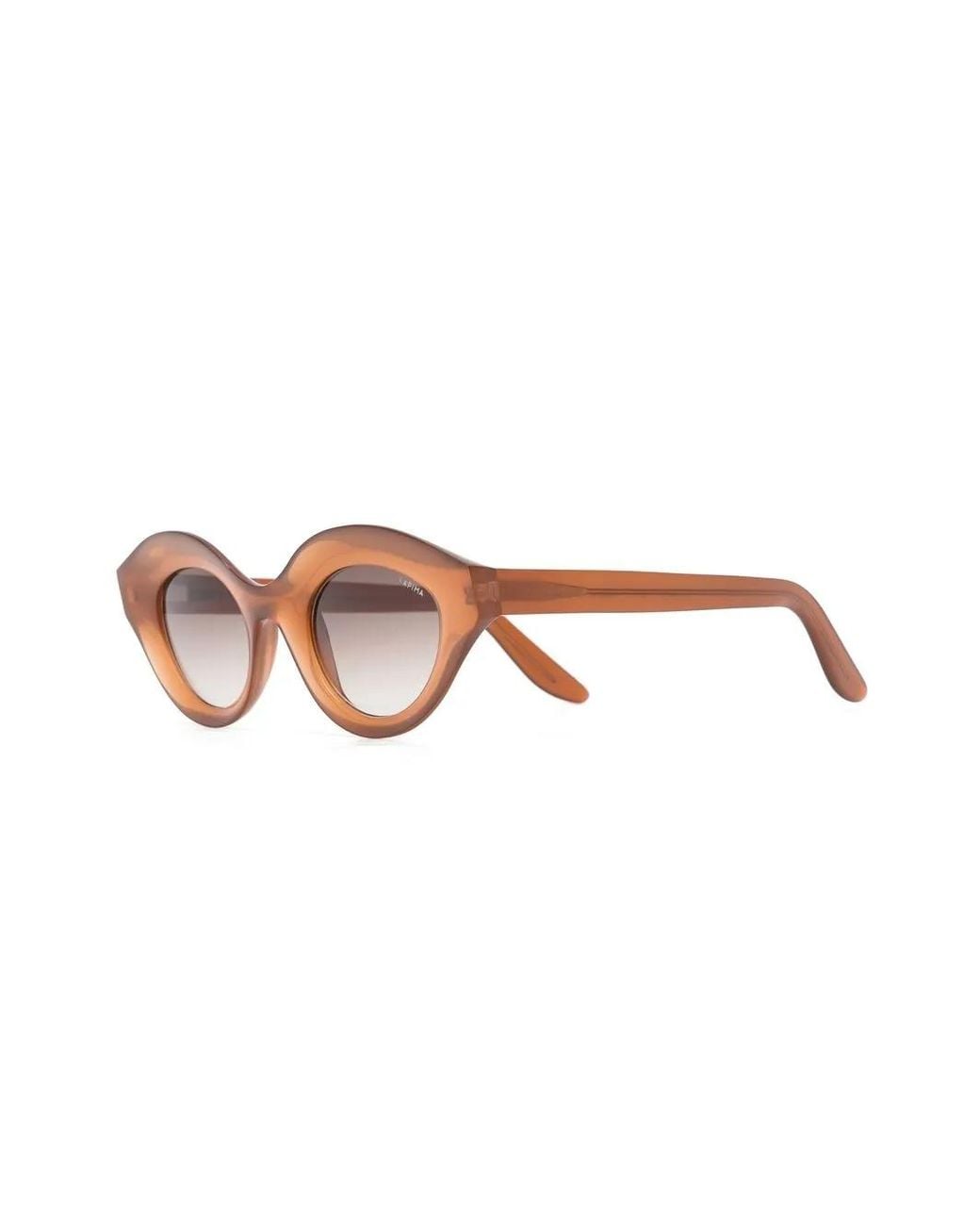 Lapima Brown Cat-Eye Sunglasses